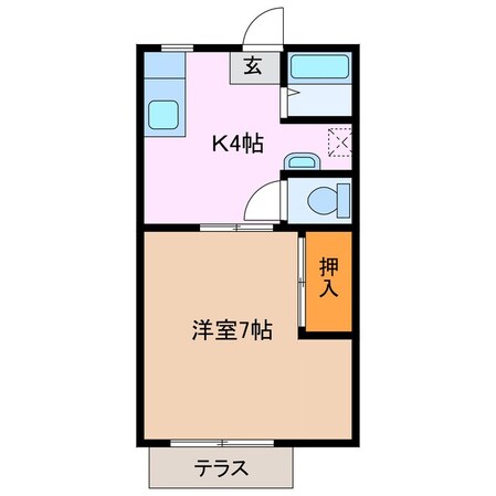 平田町駅 徒歩10分 1階の物件間取画像